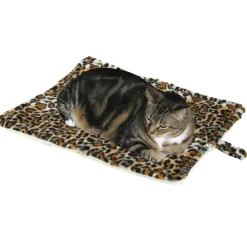 Meow Town ThermaPet Cat Mat Leopard Brown