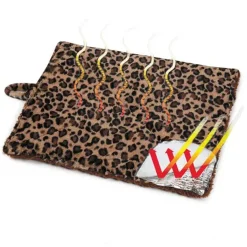 Meow Town ThermaPet Cat Mat Leopard Brown
