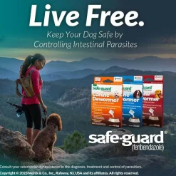 Merck Safe-Guard Canine Dewormer for Dogs 6 weeks and older (4 gram x 3 sachets)
