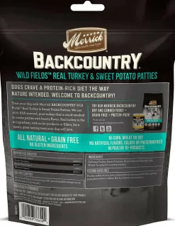 Merrick Backcountry Wild Prairie Turkey and Sweet Potato Pattie Dog Treats (4 oz)