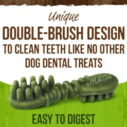 Merrick Fresh Kisses Double-Brush Coconut & Botanical Oil Dental Dog Treats, Extra Small