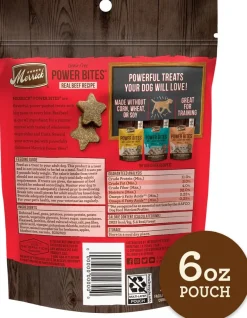 Merrick Power Bites Soft & Chewy Grain Free Real Beef Dog Treats (6 oz)