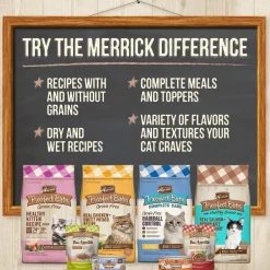 Merrick Purrfect Bistro Grain Free Bon Appetits Gravies Adult Wet Cat Food, Chicken Recipe Chunks in Gravy (3 oz x 24 pouches)