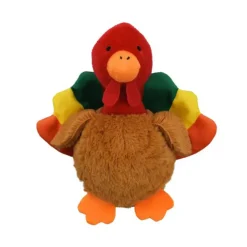 Multipet Harvest Knobby Noggin Turkey Dog Toy