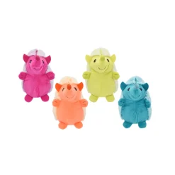 MultiPet Hedgehog Plush Dog Toy, Assorted Colors, 8"