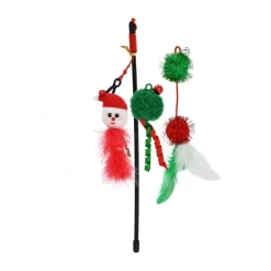 Multipet Holiday Cat Teaser Toy, Assorted Colors, 1 count