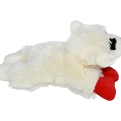 Multipet Lamb Chop Knobby Noggins Plush Squeaky Dog Toy Assorted 5"