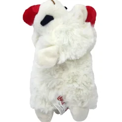 Multipet Lamb Chop Knobby Noggins Plush Squeaky Dog Toy Assorted 5