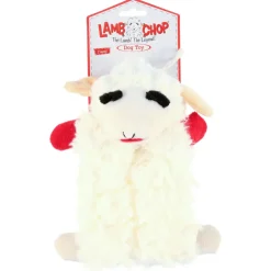 Multipet Lamb Chop Squeaker Mat Plush Dog Toy 9