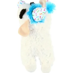 Multipet Lamb Chop with Birthday Hat Plush Dog Toy 10.5