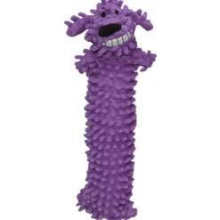 Multipet Loofa Floppy Light-Weight Stuffing-Free Plush Toy For Dogs (Color Varies), 12 inches
