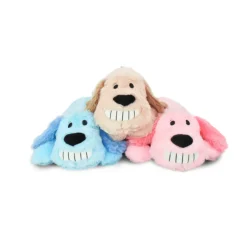 MultiPet Loofa Love Plush Dog Toy with Heartbeat, Assorted Colors, 14.5"