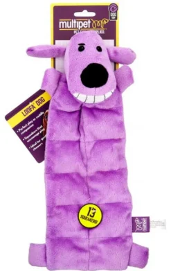 Multipet Loofa Squeaker Mat Dog Toy, 12-inch