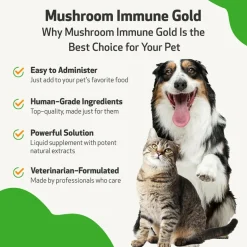Mushroom Immune Gold - Holistic Cancer Support for Dogs (8 oz)