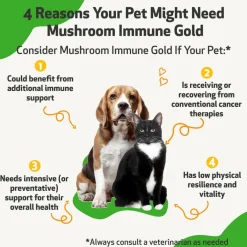Mushroom Immune Gold - Holistic Cancer Support for Dogs (8 oz)