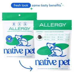 Native Pet Allergy Seasonal Skin Allergies Supplement for Dogs