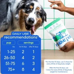 Native Pet Allergy Seasonal Skin Allergies Supplement for Dogs
