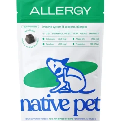 Native Pet Allergy Seasonal Skin Allergies Supplement for Dogs