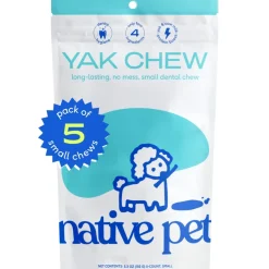 Native Pet Gluten & Lactose-Free Yak Flavored Dental Chews for Dogs