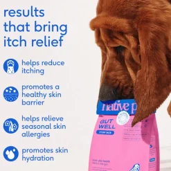 Native Pet Gutwell Itchy Skin, Anti Itch Supplement For Dogs (60 scoops)
