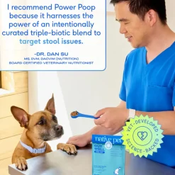 Native Pet Gutwell Power Poop, Digestion Support Supplement for Dogs (60 scoops)