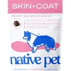 Native Pet Skin + Coat Healthy Skin Chews for Dogs