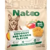 Natoo Crunchy Biscuits Big Bite Coconut & Mango Flavor Dog Treats, 8-oz