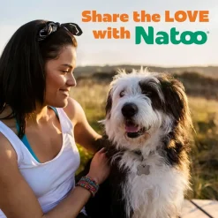 Natoo Crunchy Biscuits Oats, Banana, & Honey Flavor for All Size Dogs, 8-oz
