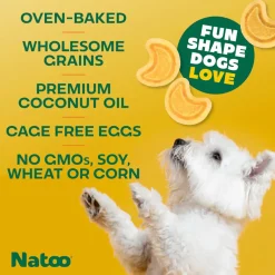 Natoo Crunchy Biscuits Sweet Potato & Pumpkin Flavor Dog Treats, 8-oz