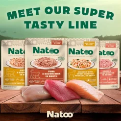 Natoo Meal Topper or Treat Tuna & Brown Rice in Broth Cat Food