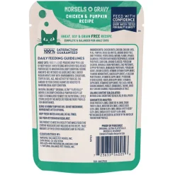 Natural Balance Pet Foods Original Ultra Platefulls Morsels in Gravy Wet Cat Food Pouch Chicken & Pumpkin, 3-oz case of 24