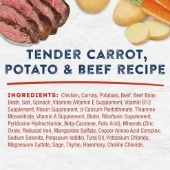 Natural Balance Pet Foods Original Ultra Platefulls Wet Dog Food Pouch Tender Beef & Potato Recipe, 9-oz case of 12