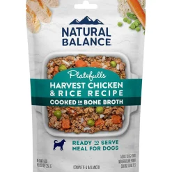 Natural Balance Pet Foods Original Ultra Platefulls Wet Dog Food Pouch Harvest Chicken & Rice Recipe, 9-oz case of 12
