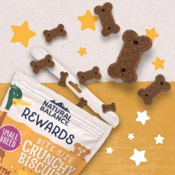 Natural Balance Pet Foods Rewards Bite-Size Crunchy Biscuits Small Breed Dog Treats Duck, 8-oz