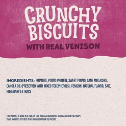 Natural Balance Rewards Crunchy Biscuits with Real Venison Dog Treats