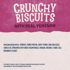 Natural Balance Rewards Crunchy Biscuits with Real Venison Dog Treats