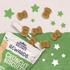 Natural Balance Rewards Crunchy Biscuits with Peanut Butter Dog Treats, 14-oz