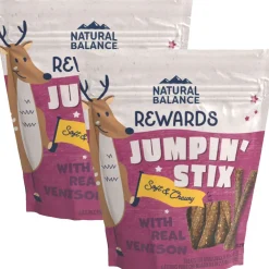Natural Balance Rewards Jumpin' Stix Soft & Chewy with Real Venison Dog Treats