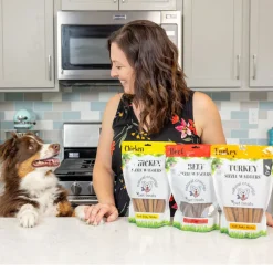 Natural Cravings Beef Sizzle Waggers Soft Jerky Sticks for Dogs, 12-oz