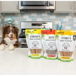 Natural Cravings Beef Sizzle Waggers Soft Jerky Sticks for Dogs, 12-oz