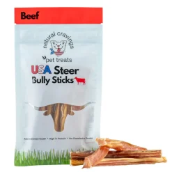 Natural Cravings USA Steer Bully Sticks Dog Chew 5