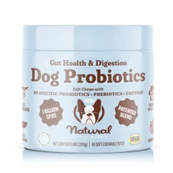 Natural Dog Company Gut Health & Digestion Dog Probiotics (45 Soft Chews)