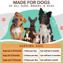 Natural Dog Company Hip & Joint Soft Chews for Dogs (90 Chews)