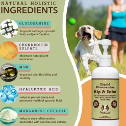 Natural Dog Company Liquid Glucosamine Hip & Joint Liquid Supplement (16 oz)