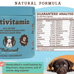 Natural Dog Company Multivitamin All-In-One Soft Chews for Dogs (90 Chews)