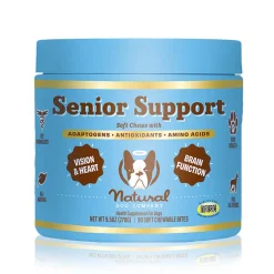 Natural Dog Company Senior Support with Adaptogens, Antioxidant, & Amino Acids (90 soft chews)