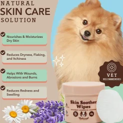 Natural Dog Company Skin Soother Wipes (100 Wipes)