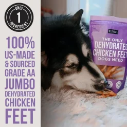Natural Rapport The Only Dehydrated Chicken Feet Dogs Need (12 ct)