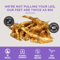 Natural Rapport The Only Dehydrated Chicken Feet Dogs Need (12 ct)