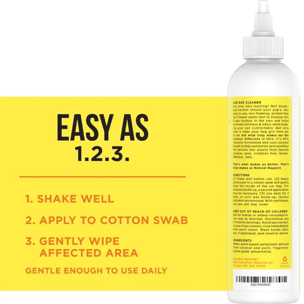 Natural Rapport The Only Ear Cleaner Dogs Need